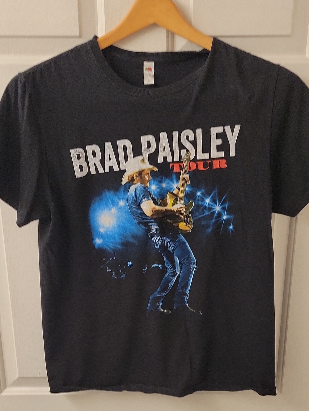 Brad Paisley Tour Graphic Tee - Black with Blue Print